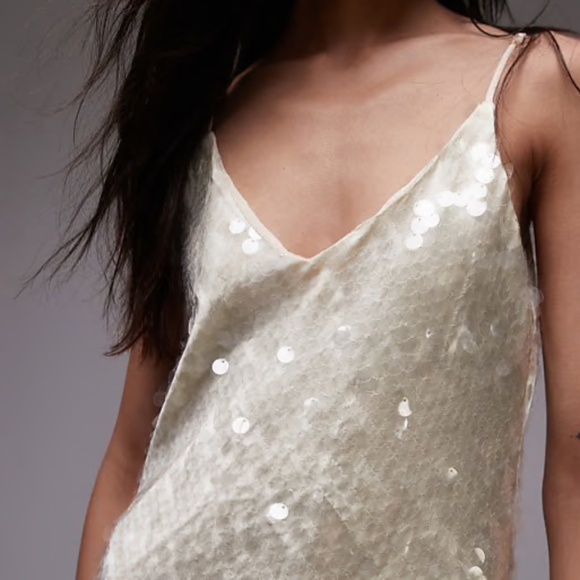 Sequin Slip Top-Bust 34